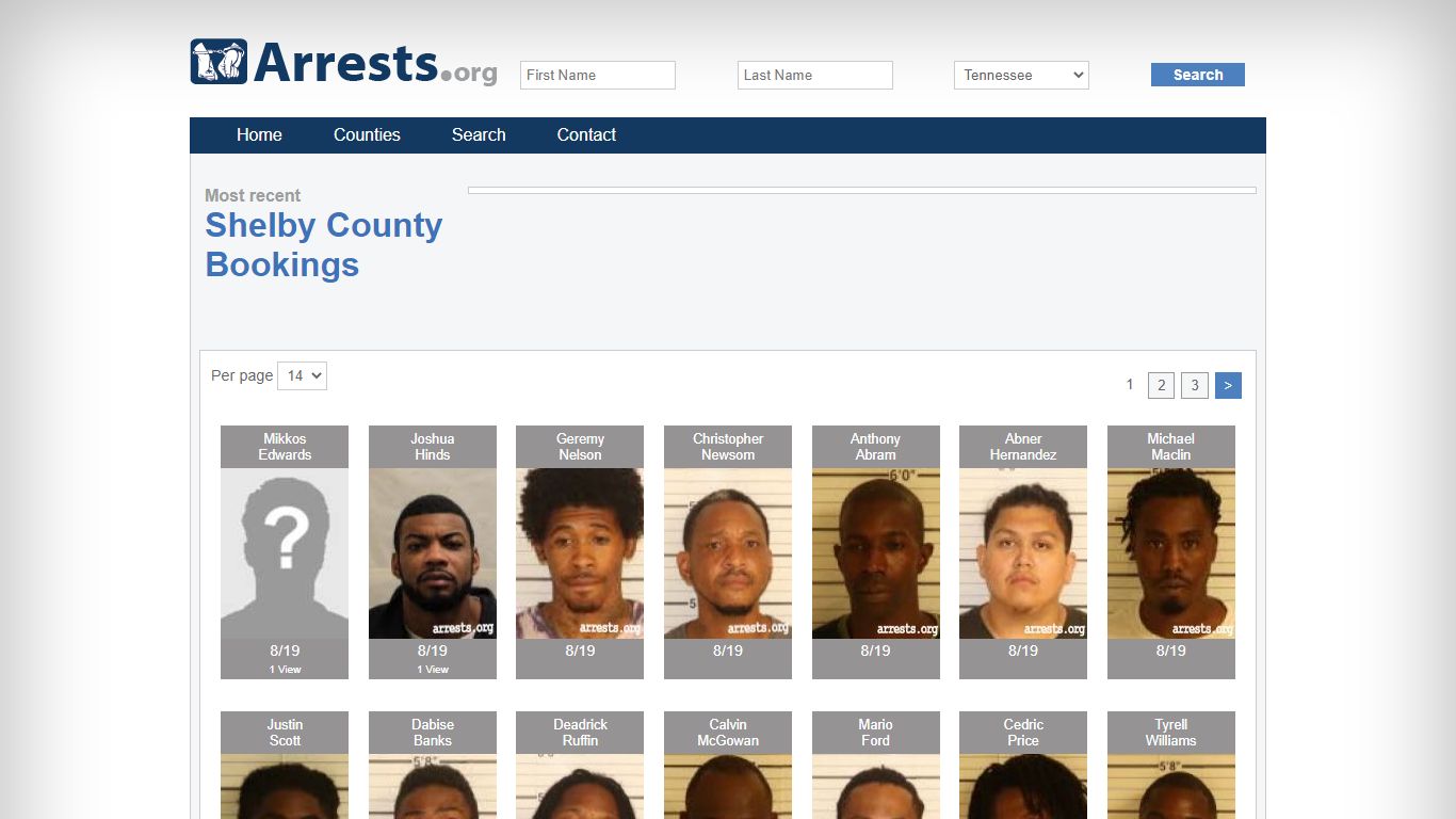 Shelby County Arrests and Inmate Search
